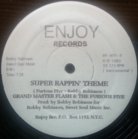 Grand Master Flash And The Furious Five ~ Super Rappin' No.2 (Vinyl) - Djungel & Jazz