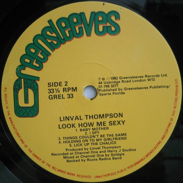 Linval Thompson : Look How Me Sexy (LP, Album)