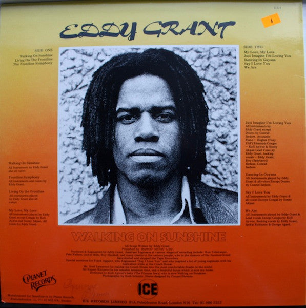 Eddy Grant ~ Walking On Sunshine (Vinyl) - Djungel & Jazz