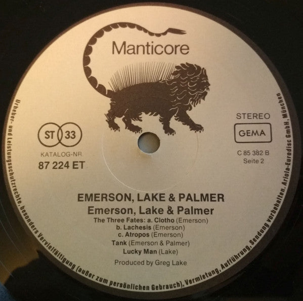 Emerson, Lake & Palmer ~ Emerson, Lake & Palmer (Vinyl) - Djungel & Jazz