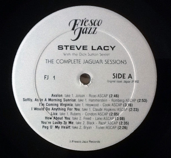 Steve Lacy ~ The Complete Jaguar Sessions (Vinyl) - Djungel & Jazz