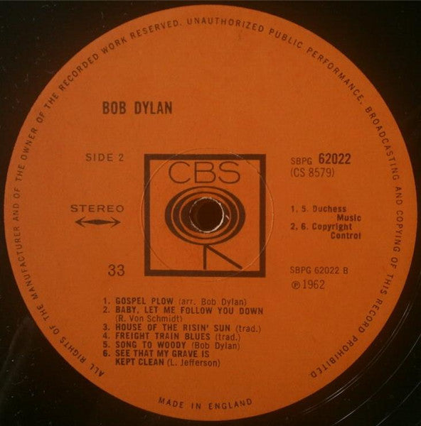 Bob Dylan ~ Bob Dylan (Vinyl) - Djungel & Jazz