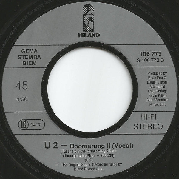 U2 ~ Pride (In The Name Of Love) (Vinyl) - Djungel & Jazz