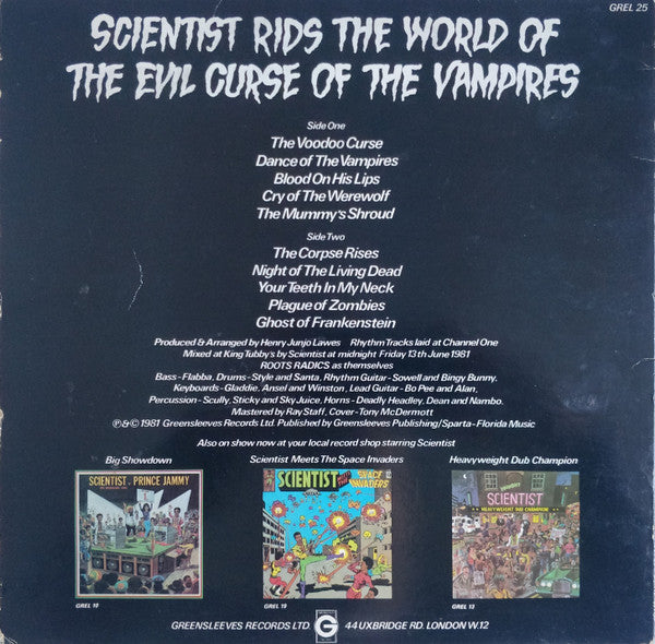 Scientist ~ Scientist Rids The World Of The Evil Curse Of The Vampires (Vinyl) - Djungel & Jazz