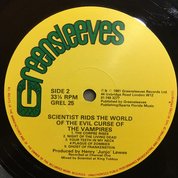 Scientist ~ Scientist Rids The World Of The Evil Curse Of The Vampires (Vinyl) - Djungel & Jazz