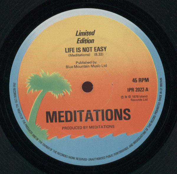 Meditations* : Life Is Not Easy / Much Smarter (12", Ltd)