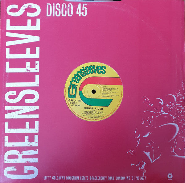 Frankie Jones (2) / Squeechie Nice : Get Out Of My Life / Ghost Rider (12")