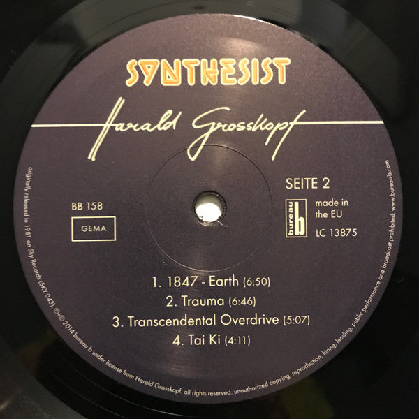 Harald Grosskopf ~ Synthesist (Vinyl) - Djungel & Jazz