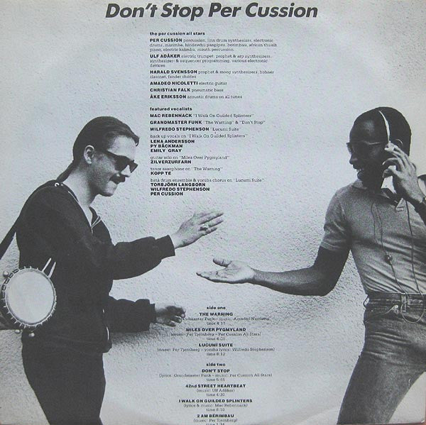 Per Cussion ~ Don't Stop (Vinyl) - Djungel & Jazz