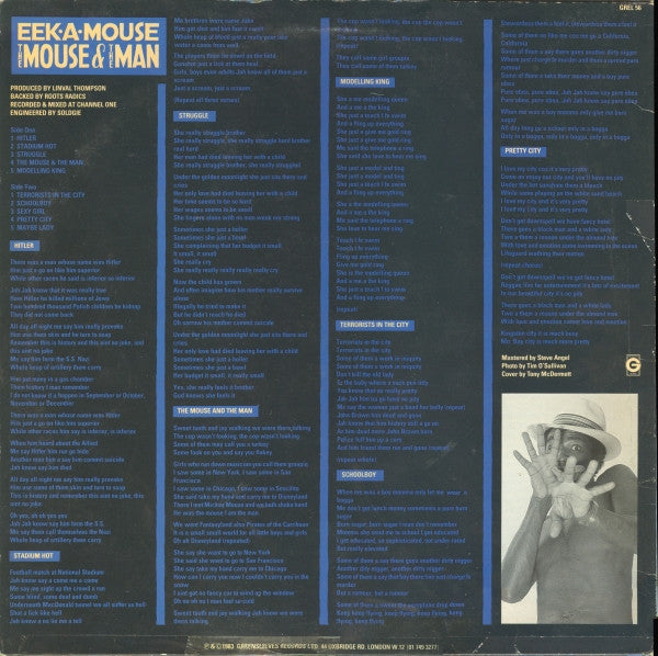 Eek-A-Mouse ~ The Mouse & The Man (Vinyl) - Djungel & Jazz