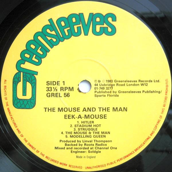 Eek-A-Mouse ~ The Mouse & The Man (Vinyl) - Djungel & Jazz