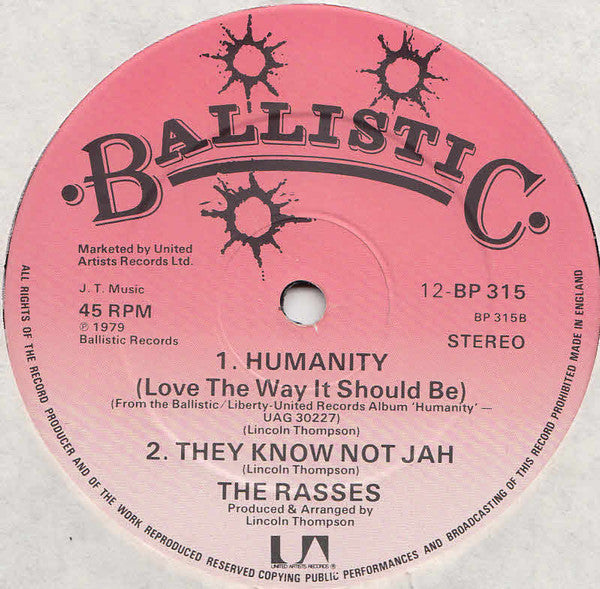 The Rasses* : You Gotta Have Love (Jah Love) (12")