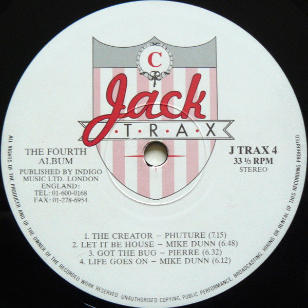 Various ~ Jack Trax (The Fourth Album) (Vinyl) - Djungel & Jazz