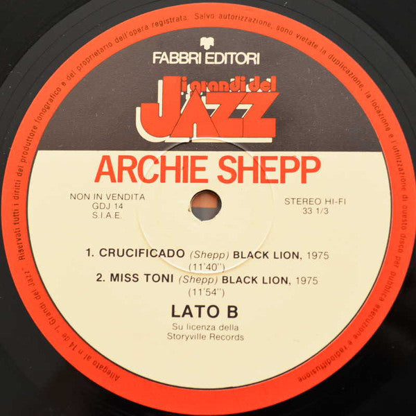 Archie Shepp ~ Archie Shepp (Vinyl) - Djungel & Jazz