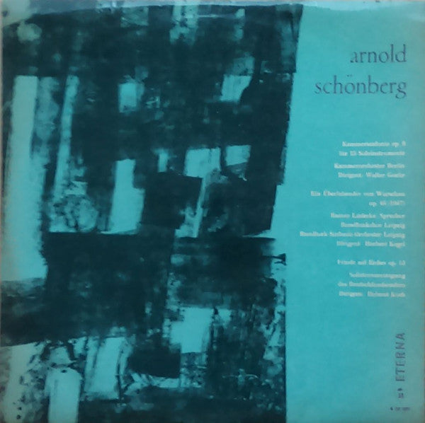 Arnold Schoenberg ~ Kammersinfonie Op.9 Für 15 Soloinstrumente / Ein Überlebender Von Warschau Op.46 / Friede Auf Erden Op.13 (Vinyl) - Djungel & Jazz