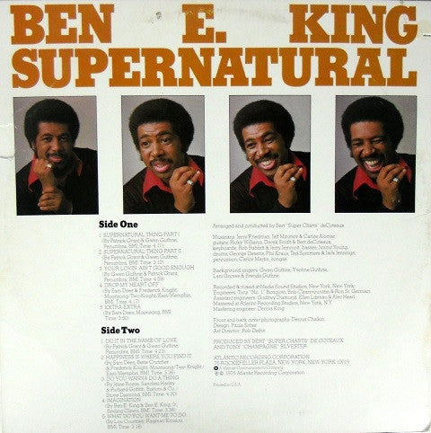 Ben E. King ~ Supernatural (Vinyl) - Djungel & Jazz