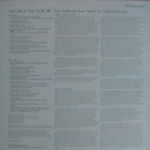 Various ~ The Lark In The Clear Air (Vinyl) - Djungel & Jazz