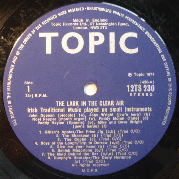 Various ~ The Lark In The Clear Air (Vinyl) - Djungel & Jazz