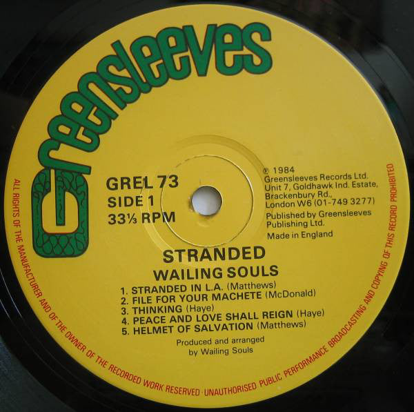 Wailing Souls ~ Stranded (Vinyl) - Djungel & Jazz