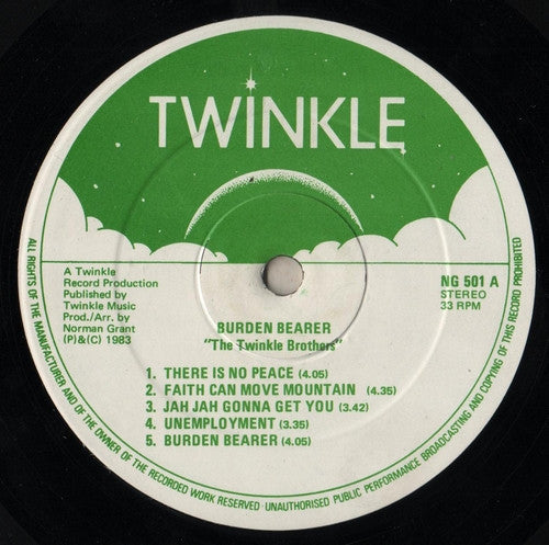 Twinkle Brothers : Burden Bearer (LP, Album)