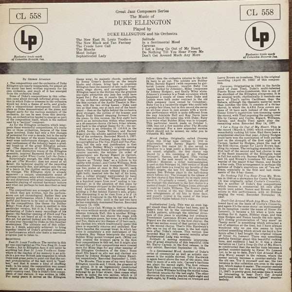 Duke Ellington ~ The Music Of Duke Ellington Played By Duke Ellington (Vinyl) - Djungel & Jazz