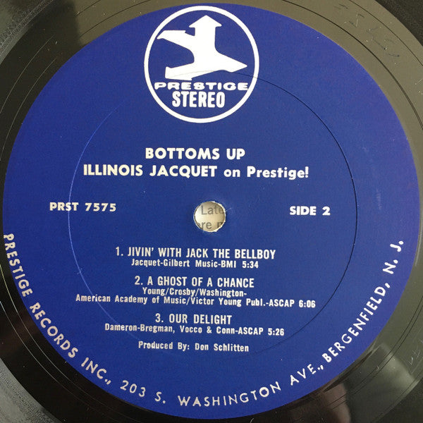 Illinois Jacquet : Bottoms Up - Illinois Jacquet On Prestige! (LP, Album)