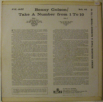 Benny Golson ~ Take A Number From 1 To 10 (Vinyl) - Djungel & Jazz