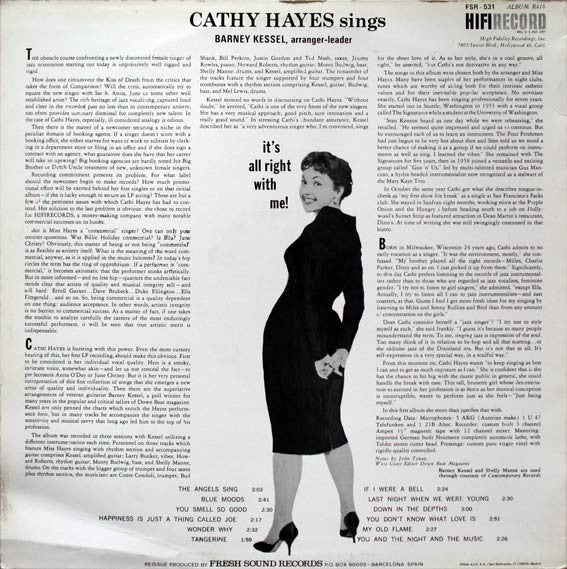 Cathy Hayes : It's All Right With Me (LP, Album)