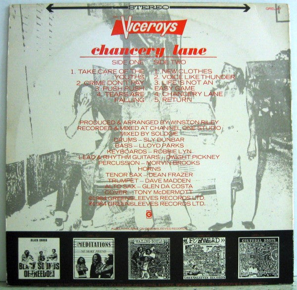 The Viceroys ~ Chancery Lane (Vinyl) - Djungel & Jazz