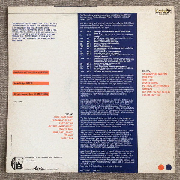 Jimmy Reed : Upside Your Head (LP, Comp)