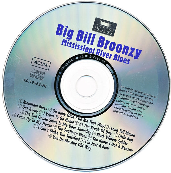 Big Bill Broonzy : Mississippi River Blues (2xCD, Comp, RM)