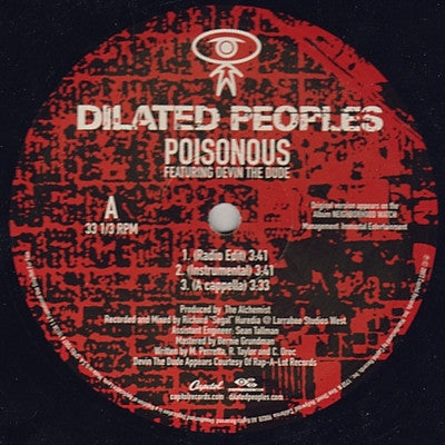 Dilated Peoples : Poisonous (12", Promo)
