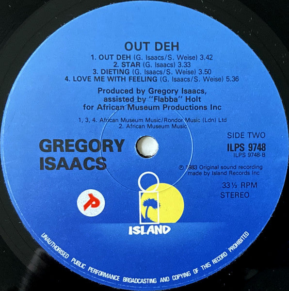 Gregory Isaacs : Out Deh! (LP, Album)