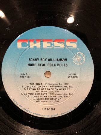 Sonny Boy Williamson ~ More Real Folk Blues (Vinyl) - Djungel & Jazz