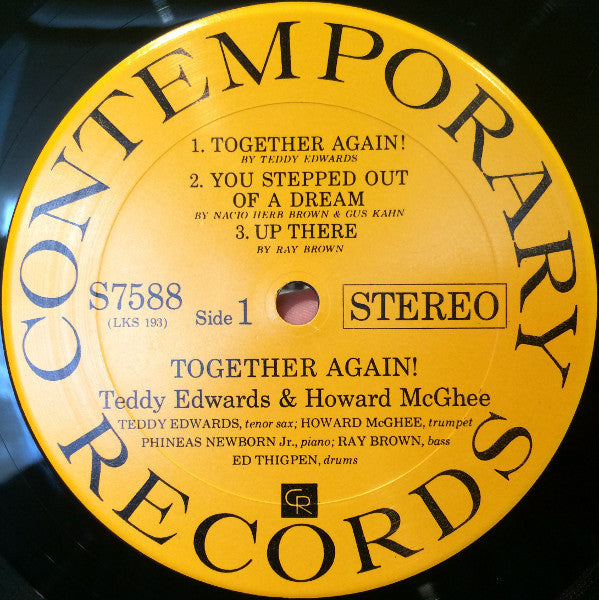 Teddy Edwards / Howard McGhee ~ Together Again! (Vinyl) - Djungel & Jazz