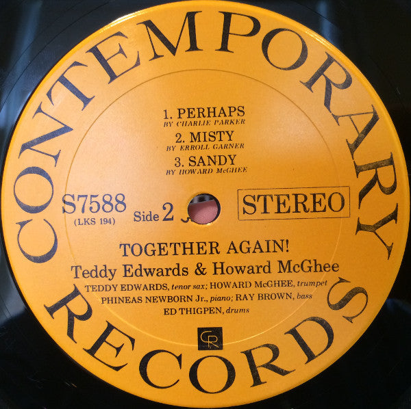 Teddy Edwards / Howard McGhee ~ Together Again! (Vinyl) - Djungel & Jazz
