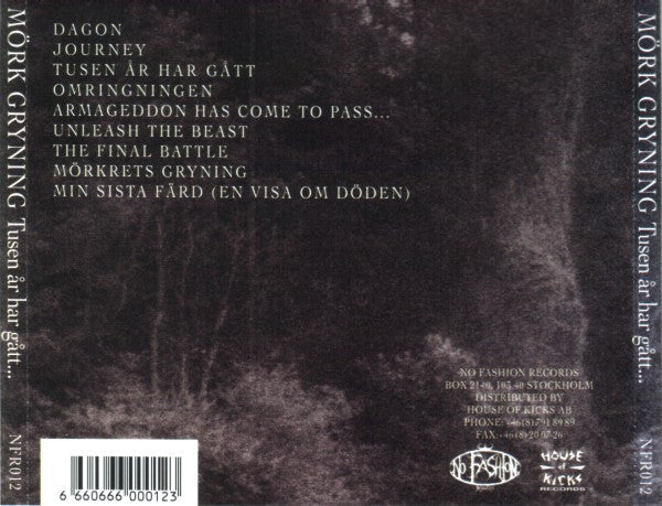 Mörk Gryning ~ Tusen År Har Gått... (Vinyl) - Djungel & Jazz