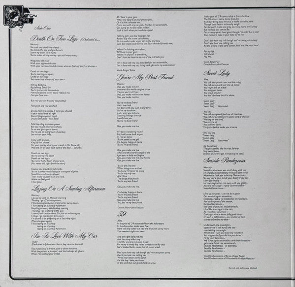 Queen : A Night At The Opera (LP, Album, Emb)
