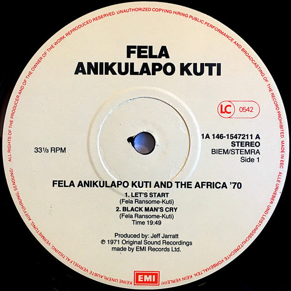 Fela Anikulapo-Kuti* & The Africa 70* : Fela Anikulapo Kuti & The Africa 70 (2xLP, Comp)