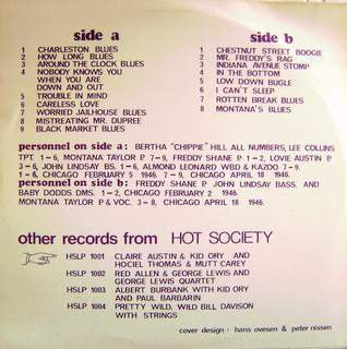 Bertha "Chippie" Hill Also Featuring Montana Taylor & Freddie Shayne ~ Bertha "Chippie" Hill (Vinyl) - Djungel & Jazz