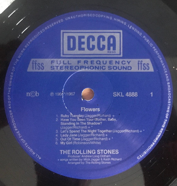 The Rolling Stones ~ Flowers (Vinyl) - Djungel & Jazz