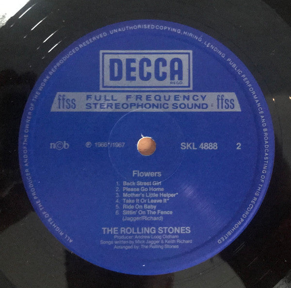 The Rolling Stones ~ Flowers (Vinyl) - Djungel & Jazz