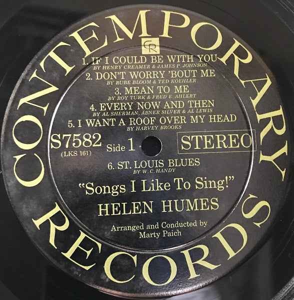 Helen Humes ~ Songs I Like To Sing! (Vinyl) - Djungel & Jazz