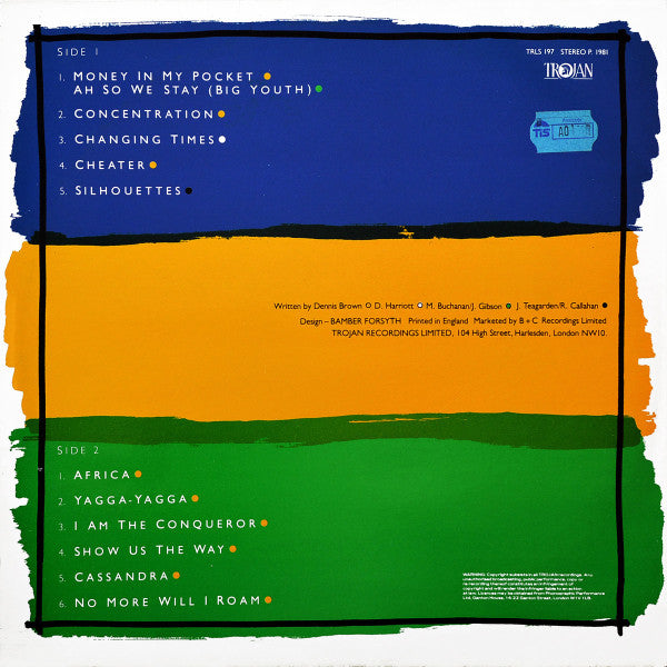 Dennis Brown : Money In My Pocket (LP, Album, Comp)