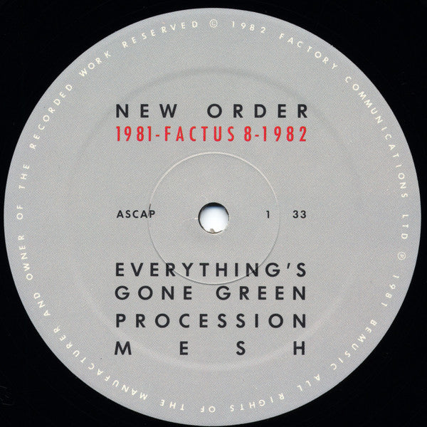New Order ~ 1981-1982 (Vinyl) - Djungel & Jazz