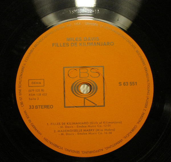 Miles Davis ~ Filles De Kilimanjaro (Vinyl) - Djungel & Jazz