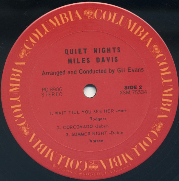 Miles Davis ~ Quiet Nights (Vinyl) - Djungel & Jazz