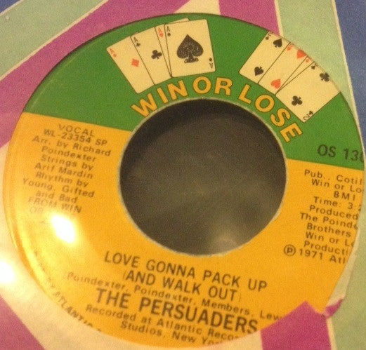 The Persuaders ~ Thin Line Between Love And Hate (Vinyl) - Djungel & Jazz