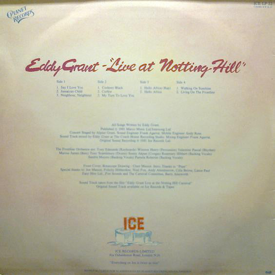 Eddy Grant : Live At Notting Hill (2xLP, Album)