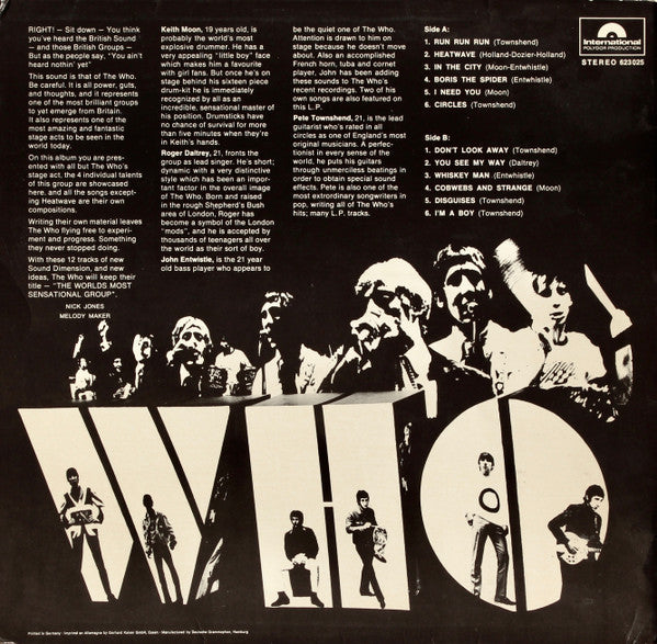 The Who ~ The Who (Vinyl) - Djungel & Jazz